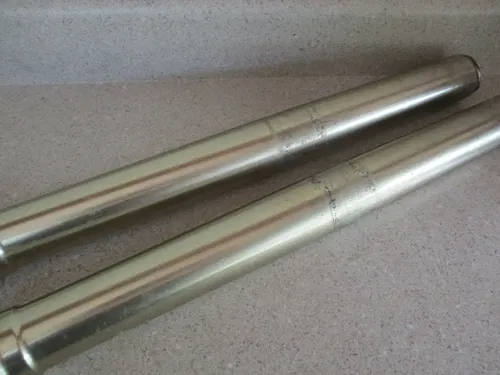 2009 SUZUKI RMZ450 SHOWA FRONT FORKS FORK TUBES LEFT RIGHT OEM, MX91