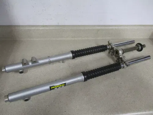 2004 SUZUKI DRZ 125L FRONT FORKS W/ BBR MOTORSPORTS HD SPRINGS, M152