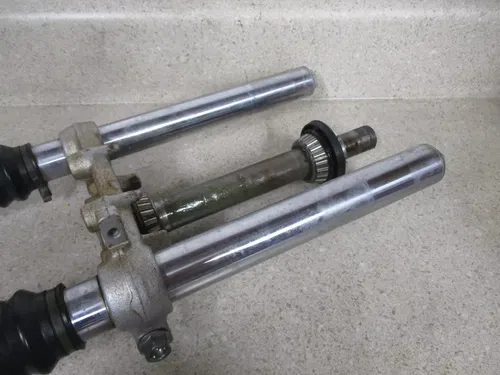 2004 SUZUKI DRZ 125L FRONT FORKS W/ BBR MOTORSPORTS HD SPRINGS, M152
