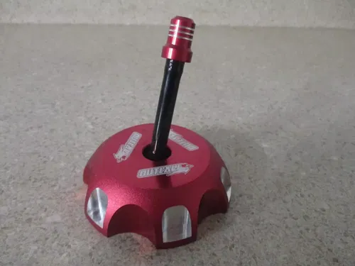 OUTLAW RACING BILLET RED GAS CAP W/ VENT, GTC-01, M191