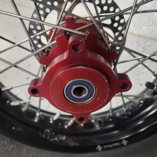 KAWASAKI KLX 110 SUPER MOTO WHEEL SET 12" BIGMINIS REEGMX HUBS WHEELS, MSC