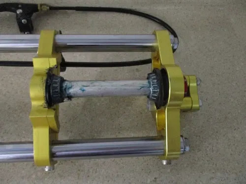 HONDA XR 50 CRF 50 BBR MOTORSPORTS SP5 FRONT FORKS W/ CLAMPS, FITS ALL, M235