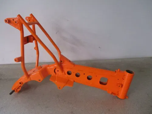 2002-2009 KAWASAKI KLX110 DRZ110 POWDERCOATED FLO NEON ORANGE FRAME CHASSIS, MSC