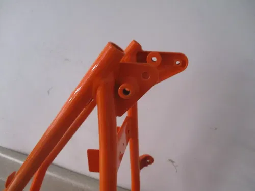 2002-2009 KAWASAKI KLX110 DRZ110 POWDERCOATED FLO NEON ORANGE FRAME CHASSIS, MSC