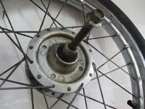1979 HONDA EXPRESS SCOOTER FRONT WHEEL, FRONT RIM W/ TIRE, HUB, 79 NC50, MX15