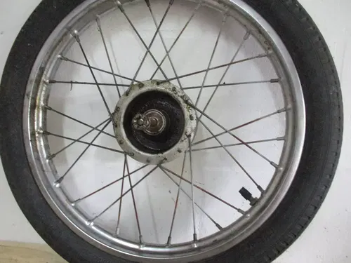1979 HONDA EXPRESS SCOOTER FRONT WHEEL, FRONT RIM W/ TIRE, HUB, 79 NC50, MX15