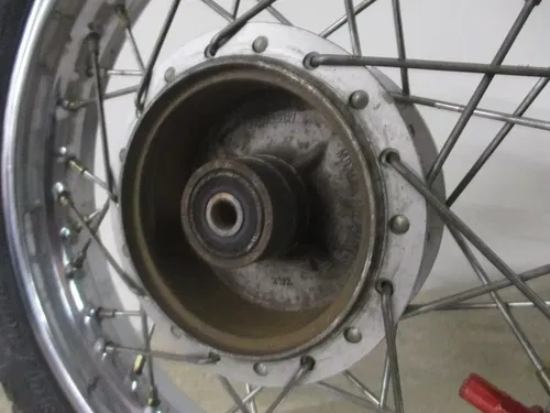 2008 KAWASAKI KL X 110 12" REAR WHEEL RIM W/ HUB COMPLETE, FITS ALL, M227