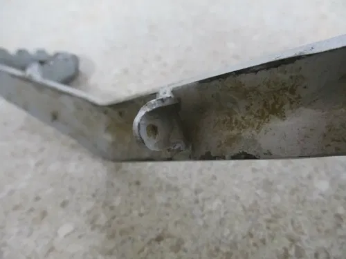 2007 KAWASAKI KX65 REAR BRAKE PEDAL LEVER ARM, 13236-1369, M120