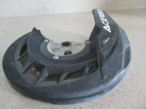 2013 KAWASAKI KX250F ACERBIS X-BRAKE BLACK FRONT DISC GUARD W/ MOUNT, M105