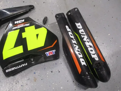 2016 KTM 250 SXF FACTORY EDITION UFO BLACK PLASTICS KIT SHROUDS FENDERS, M228