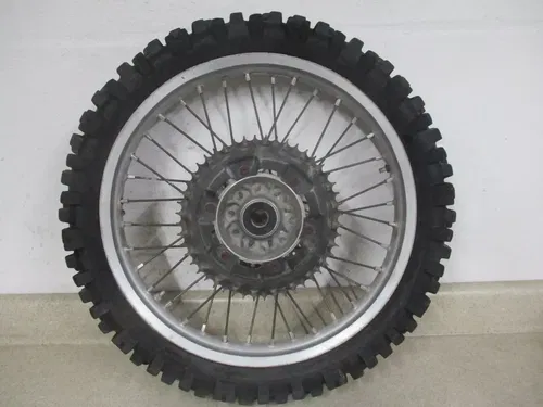 2000 YAMAHA YZ 125 19" REAR WHEEL RIM HUB W/ TIRE, BACK RIM, M148