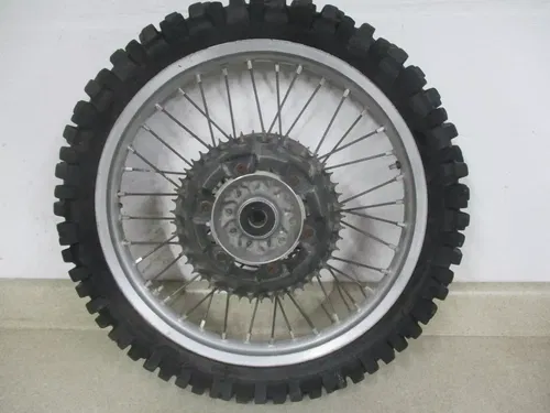 2000 YAMAHA YZ 125 19" REAR WHEEL RIM HUB W/ TIRE, BACK RIM, M148