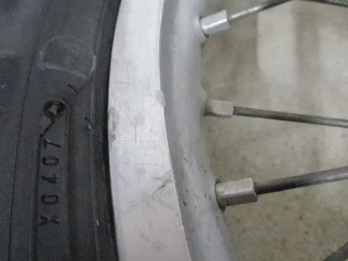 2000 YAMAHA YZ 125 19" REAR WHEEL RIM HUB W/ TIRE, BACK RIM, M148