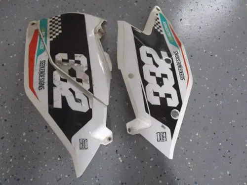 2018 KTM 250 XCF WHITE SIDE NUMBER PLATE PLASTICS AIRBOX SIDE COVER, M160