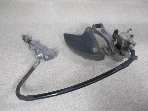 2016 KAWASAKI KX250F REAR BRAKE ASSEMBLY CALIPER MASTER COMPLETE WORKING, M143