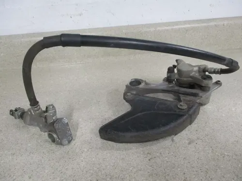 2016 KAWASAKI KX250F REAR BRAKE ASSEMBLY CALIPER MASTER COMPLETE WORKING, M143