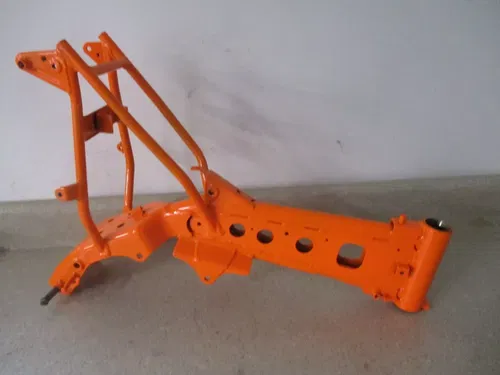 2002-2009 KAWASAKI KLX110 DRZ110 POWDERCOATED FLO NEON ORANGE FRAME CHASSIS, MSC