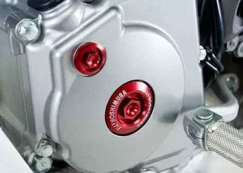 YOSHIMURA BILLET CRANK INSPECTION PLUG RED RMZ/KX MSC