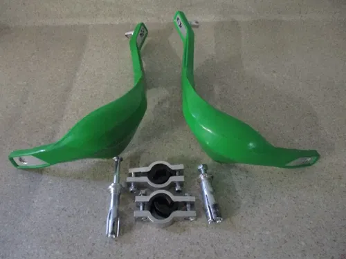 KAWASAKI DIRTBIKE OFFROAD HANDGUARDS PROTECTORS SHIELDS SET, FITS MANY, MSC2