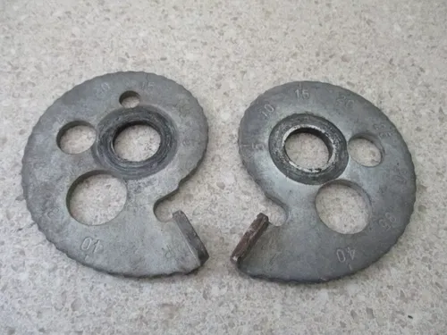 2006 HONDA CRF 150F REAR CHAIN ADJUSTER DIALS, FITS ALL, M166