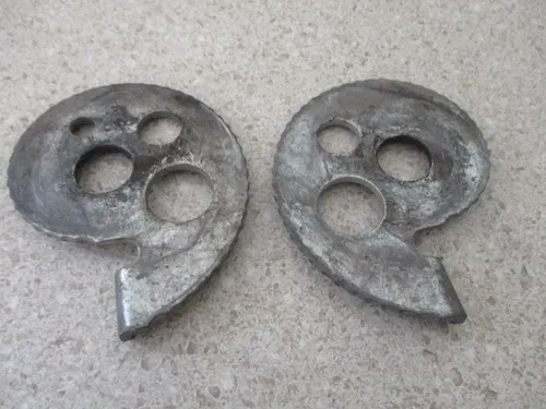 2006 HONDA CRF 150F REAR CHAIN ADJUSTER DIALS, FITS ALL, M166