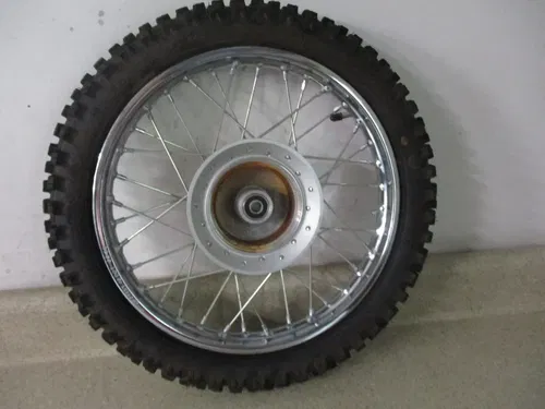 2024 HONDA CRF 110 14" FRONT WHEEL W/ TIRE FRONT RIM COMPLETE, FITS ALL, M238