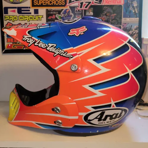 Steve Lamson Race Worn Arai Helmets - Size M