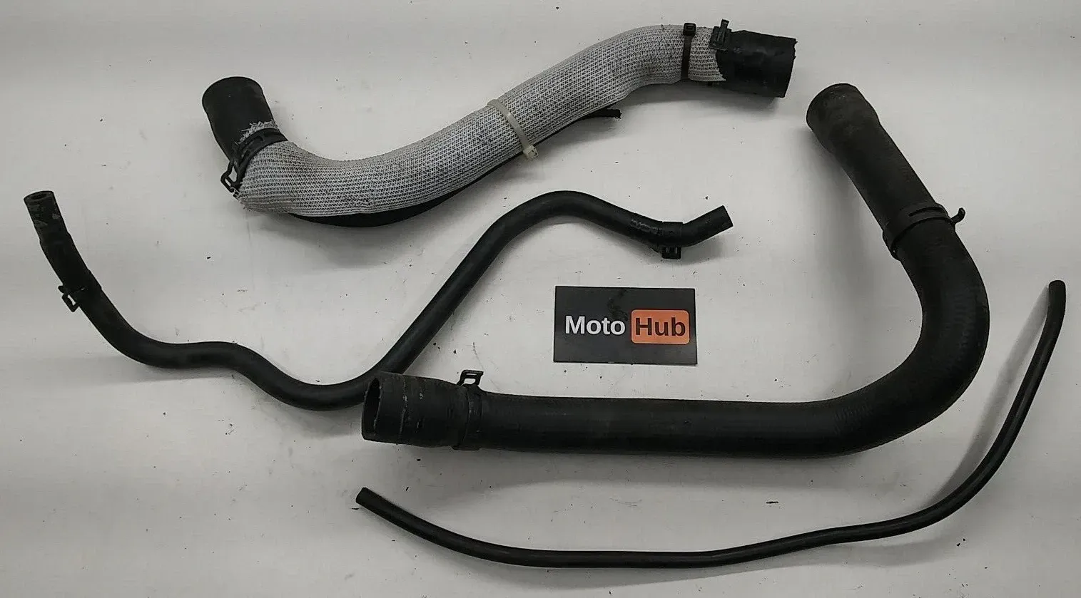 09-19 BMW S1000RR K46 OEM COOLANT STEAM LINE HOSE OVERFLOW KIT w CLAMPS (4 PC)