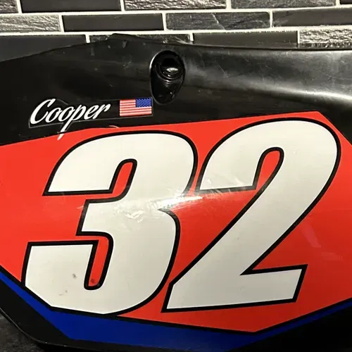 Justin Cooper Suppercross Red Plate 