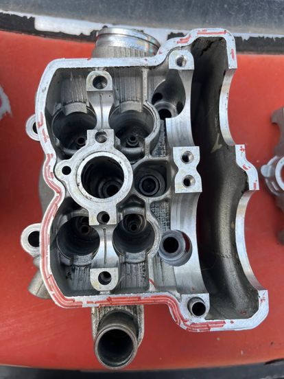 2009 Kx250f Cylinder Head