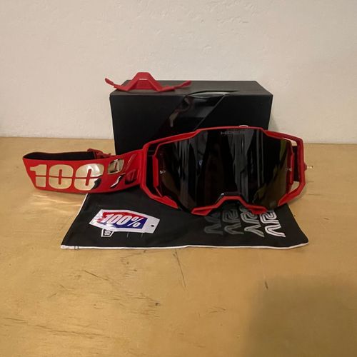 100percent Armega Goggles - War Red - Brand New