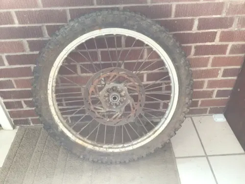 1995 KTM Dirt Bike Front Wheel Rim Tire Rotor 300 EXC