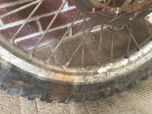 1995 KTM Dirt Bike Front Wheel Rim Tire Rotor 300 EXC