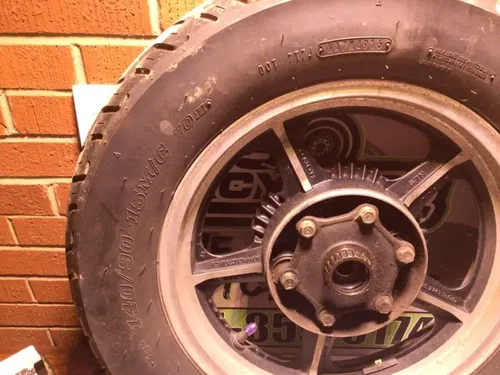 1986 85-86 Honda Magna VF700 Rear Back Wheel Rim Drum Video Tire Rim