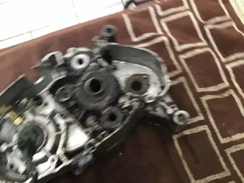 1974 Suzuki TS100 left crankcase Crank case oil lines