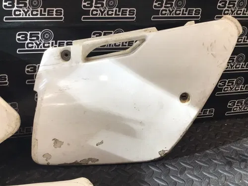 1997 Kawasaki KX125 KX 125 OEM Left Right Side Plastic Panel Cover Number Plate