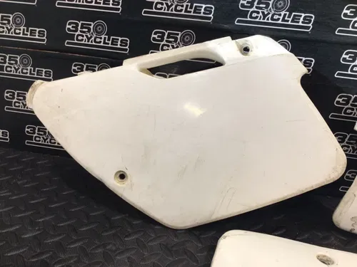 1997 Kawasaki KX125 KX 125 OEM Left Right Side Plastic Panel Cover Number Plate