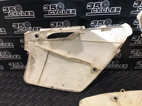 1997 Kawasaki KX125 KX 125 OEM Left Right Side Plastic Panel Cover Number Plate