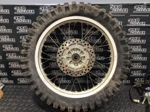 91 Suzuki DR350 DR 350 Rear Wheel Rim Hub Spokes Rotor Sand Tire 18"
