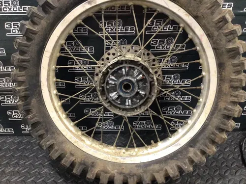 91 Suzuki DR350 DR 350 Rear Wheel Rim Hub Spokes Rotor Sand Tire 18"