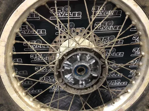91 Suzuki DR350 DR 350 Rear Wheel Rim Hub Spokes Rotor Sand Tire 18"