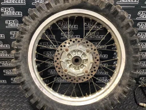 91 Suzuki DR350 DR 350 Rear Wheel Rim Hub Spokes Rotor Sand Tire 18"