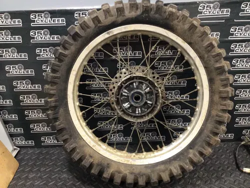 91 Suzuki DR350 DR 350 Rear Wheel Rim Hub Spokes Rotor Sand Tire 18"