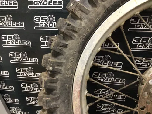 91 Suzuki DR350 DR 350 Rear Wheel Rim Hub Spokes Rotor Sand Tire 18"