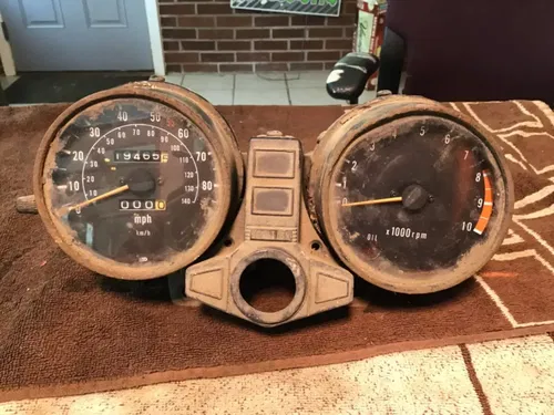 1982 Kawasaki KZ750 CSR OEM gauges gauge cluster speedo tachometer odometer wire