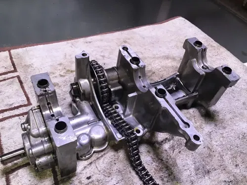 1978 Honda Hawk CB400T crankshaft cradle crank brace crank mount