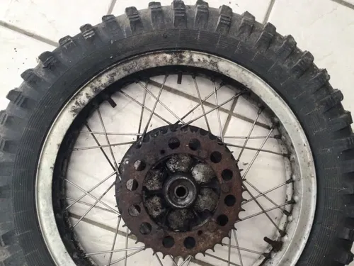 1971 OSSA PIONEER 250 Rear Wheel Hub Rim Assembly  18in