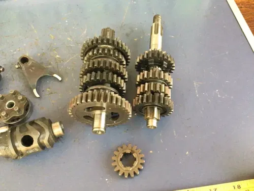 1996 1997 Kawasaki Kx80 Transmission Complete Gears Shafts Drum Forks