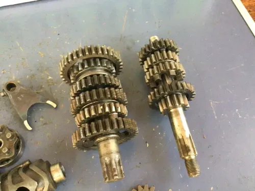 1996 1997 Kawasaki Kx80 Transmission Complete Gears Shafts Drum Forks