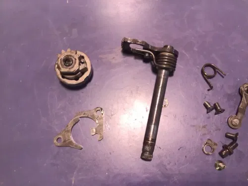 1989 89  1990 SUZUKI RM125 RM 125 Shift Shaft Gear Changer Shifter cam selector